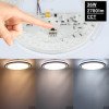LED lubų šviestuvas, 36W, baltas/juodas, CCT šviesa LED lubų šviestuvas, 36W, baltas/juodas, CCT šviesa