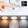 LED lubų šviestuvas, 36W, baltas/medžio, CCT šviesa LED lubų šviestuvas, 36W, baltas/medžio, CCT šviesa