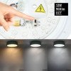 LED lubų šviestuvas, 12W, baltas/pilkai žydras, CCT šviesa
