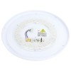 LED lubų šviestuvas, 24W, baltas/medžio, CCT šviesa