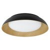 LED lubų šviestuvas, 24W, baltas/juodas/medžio, CCT šviesa