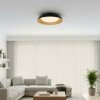 LED lubų šviestuvas, 24W, baltas/juodas/medžio, CCT šviesa