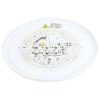 LED lubų šviestuvas, 48W, juodas/medžio, CCT šviesa, nuotolinis valdymas