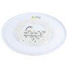 LED lubų šviestuvas, 60W, juodas/medžio, CCT šviesa, nuotolinis valdymas