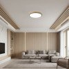 LED lubų šviestuvas, 60W, juodas/medžio, CCT šviesa, nuotolinis valdymas