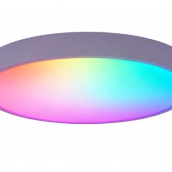 LED lubų šviestuvas, 40W, apvalus, juodas, atmintis, nuotolinis valdymas, RGB, CCT šviesa