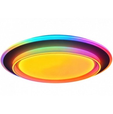 LED lubų šviestuvas, 40W, apvalus, juodas, atmintis, nuotolinis valdymas, RGB, CCT šviesa LED lubų šviestuvas, 40W, apvalus, juodas, atmintis, nuotolinis valdymas, RGB, CCT šviesa