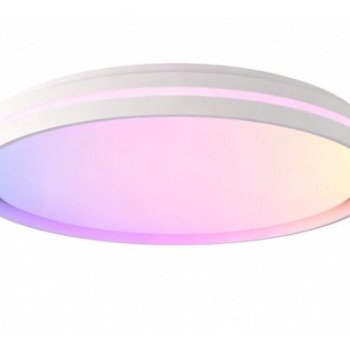 LED lubų šviestuvas, 40W, apvalus, juodas, atmintis, nuotolinis valdymas, RGB, CCT šviesa