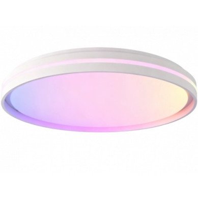 LED lubų šviestuvas, 40W, apvalus, juodas, atmintis, nuotolinis valdymas, RGB, CCT šviesa