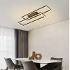 LED lubų šviestuvas, 86W, juodas/medžio, CCT šviesa, nuotolinis valdymas LED lubų šviestuvas, 86W, juodas/medžio, CCT šviesa, nuotolinis valdymas