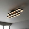 LED lubų šviestuvas, 86W, juodas/medžio, CCT šviesa, nuotolinis valdymas LED lubų šviestuvas, 86W, juodas/medžio, CCT šviesa, nuotolinis valdymas