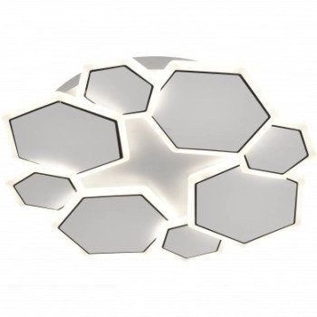 LED lubų šviestuvas, 68W, baltas/pilkas, CCT šviesa, nuotolinis valdymas