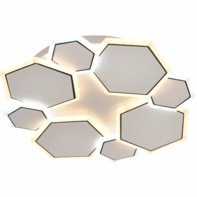 LED lubų šviestuvas, 68W, baltas/pilkas, CCT šviesa, nuotolinis valdymas