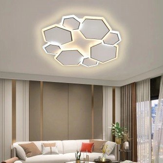 LED lubų šviestuvas, 68W, baltas/pilkas, CCT šviesa, nuotolinis valdymas