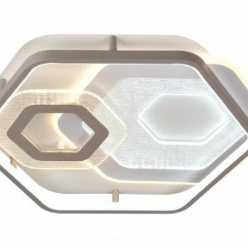 LED lubų šviestuvas, 84W, baltas/pilkas, CCT šviesa, nuotolinis valdymas