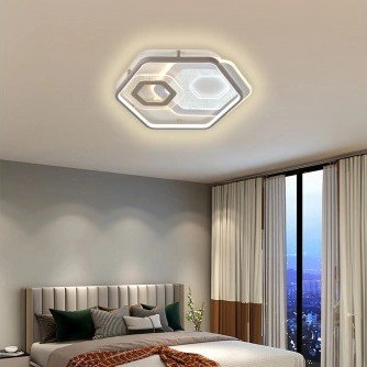 LED lubų šviestuvas, 84W, baltas/pilkas, CCT šviesa, nuotolinis valdymas LED lubų šviestuvas, 84W, baltas/pilkas, CCT šviesa, nuotolinis valdymas