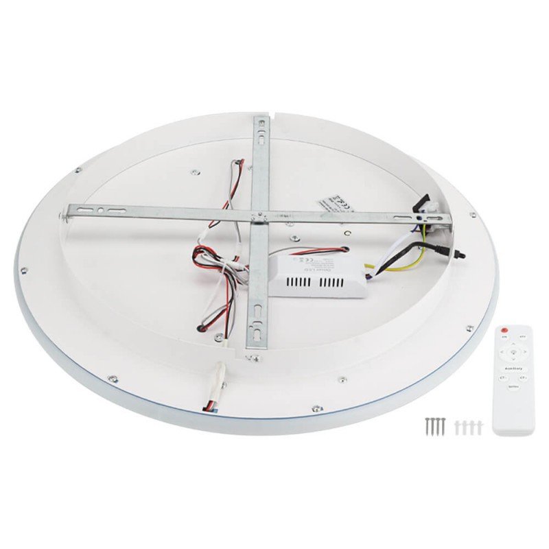 LED lubų šviestuvas, 78W, baltas/juodas, CCT šviesa, nuotolinis valdymas LED lubų šviestuvas, 78W, baltas/juodas, CCT šviesa, nuotolinis valdymas