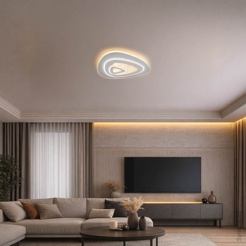 LED lubų šviestuvas, 88W, baltas, CCT šviesa, nuotolinis valdymas