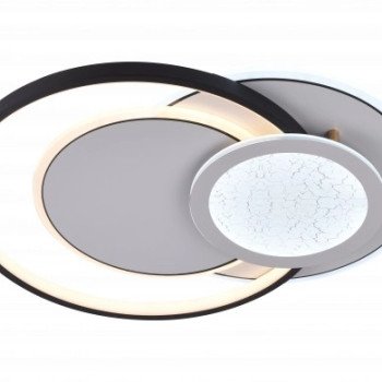 LED lubų šviestuvas, 84W, baltas/juodas, CCT šviesa, nuotolinis valdymas