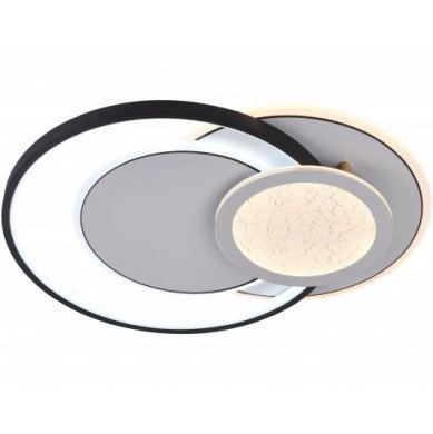 LED lubų šviestuvas, 84W, baltas/juodas, CCT šviesa, nuotolinis valdymas LED lubų šviestuvas, 84W, baltas/juodas, CCT šviesa, nuotolinis valdymas