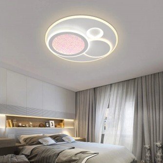 LED lubų šviestuvas, 84W, baltas/pilkas, CCT šviesa, nuotolinis valdymas LED lubų šviestuvas, 84W, baltas/pilkas, CCT šviesa, nuotolinis valdymas