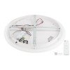 LED lubų šviestuvas, 84W, baltas/pilkas, CCT šviesa, nuotolinis valdymas LED lubų šviestuvas, 84W, baltas/pilkas, CCT šviesa, nuotolinis valdymas