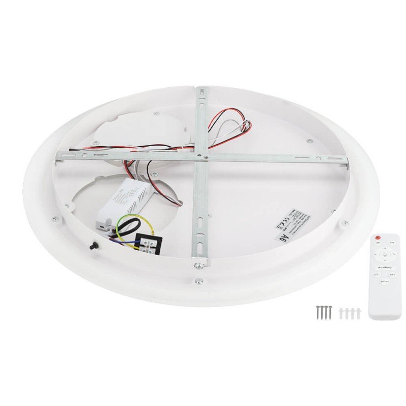 LED lubų šviestuvas, 84W, baltas/pilkas, CCT šviesa, nuotolinis valdymas LED lubų šviestuvas, 84W, baltas/pilkas, CCT šviesa, nuotolinis valdymas