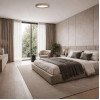 LED lubų šviestuvas, 60W, apvalus, rudo smėlio, CCT šviesa