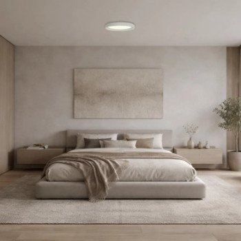 LED lubų šviestuvas, 60W, apvalus, baltas, CCT šviesa