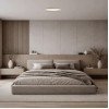 LED lubų šviestuvas, 36W, apvalus, pilkas, CCT šviesa