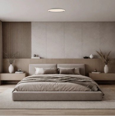 LED lubų šviestuvas, 36W, apvalus, pilkas, CCT šviesa
