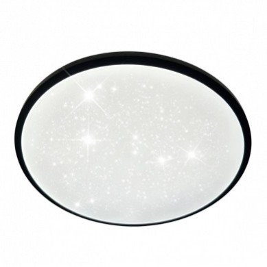 LED lubų šviestuvas, 24W, apvalus, juodas, atmintis, nuotolinis valdymas, CCT šviesa LED lubų šviestuvas, 24W, apvalus, juodas, atmintis, nuotolinis valdymas, CCT šviesa