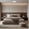 LED lubų šviestuvas, 20W, apvalus, sidabrinis, atmintis, nuotolinis valdymas, CCT šviesa