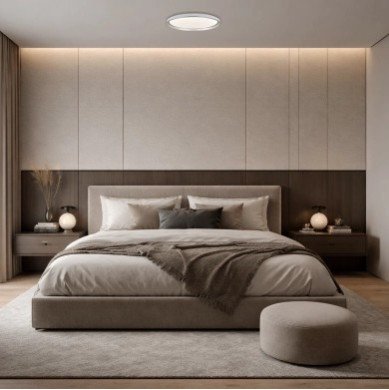 LED lubų šviestuvas, 20W, apvalus, sidabrinis, atmintis, nuotolinis valdymas, CCT šviesa
