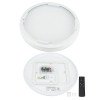 LED lubų šviestuvas, 20W, apvalus, sidabrinis, atmintis, nuotolinis valdymas, CCT šviesa