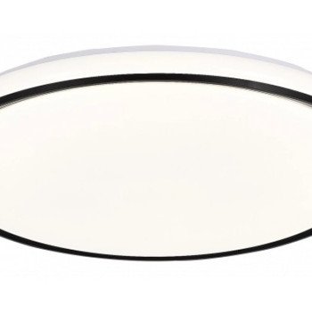 LED lubų šviestuvas, 36W, apvalus, juodas/baltas, atmintis, nuotolinis valdymas, CCT šviesa