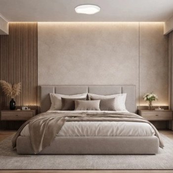 LED lubų šviestuvas, 20W, apvalus, baltas, atmintis, nuotolinis valdymas, CCT šviesa