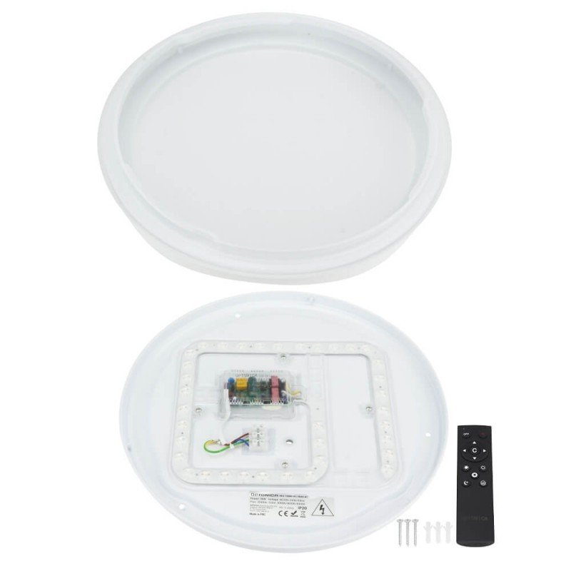 LED lubų šviestuvas, 20W, apvalus, baltas, atmintis, nuotolinis valdymas, CCT šviesa LED lubų šviestuvas, 20W, apvalus, baltas, atmintis, nuotolinis valdymas, CCT šviesa