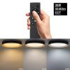 LED lubų šviestuvas, 20W, apvalus, juodas/auksinis, atmintis, nuotolinis valdymas, CCT šviesa LED lubų šviestuvas, 20W, apvalus, juodas/auksinis, atmintis, nuotolinis valdymas, CCT šviesa
