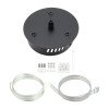 LED lubų šviestuvų tvirtinimo detalės, juodos, šviestuvams kodais 12851-12860