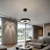 LED lubų šviestuvų tvirtinimo detalės, juodos, šviestuvams kodais 12851-12860