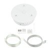 LED lubų šviestuvų tvirtinimo detalės, baltos, šviestuvams kodais 12851-12860