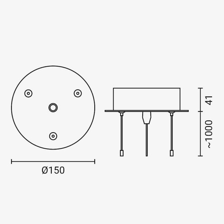LED lubų šviestuvų tvirtinimo detalės, baltos, šviestuvams kodais 12851-12860
