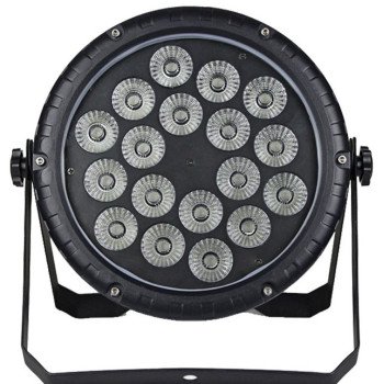 LED PAR prožektorius, 18x10W, RGBW, plokščias, vandeniui atsparus, 4in1