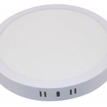 LED paviršinė panelė, apvali, balta, 18W, CCT šviesa