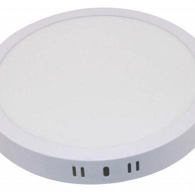 LED paviršinė panelė, apvali, balta, 24W, CCT šviesa