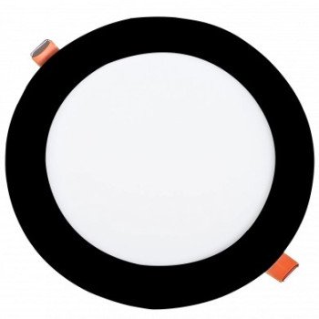 LED įmontuojamas modulis, apvalus, juodas, 12W, CCT šviesa