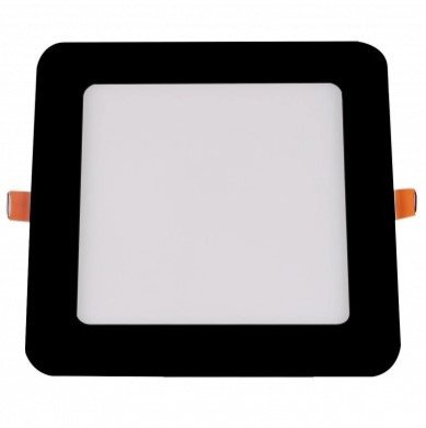 LED įmontuojamas modulis, kvadratinis, juodas, 18W, CCT šviesa