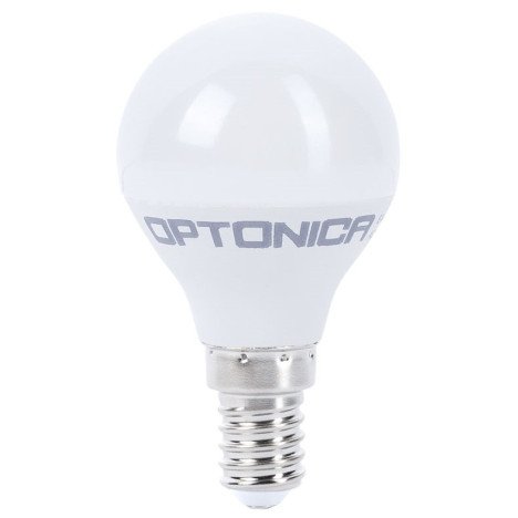LED lemputė E14 G45 5.5W, šilta balta šviesa