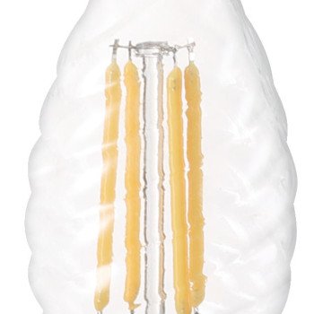 LED lemputė E14 C35 4W, twist tip, šilta balta šviesa